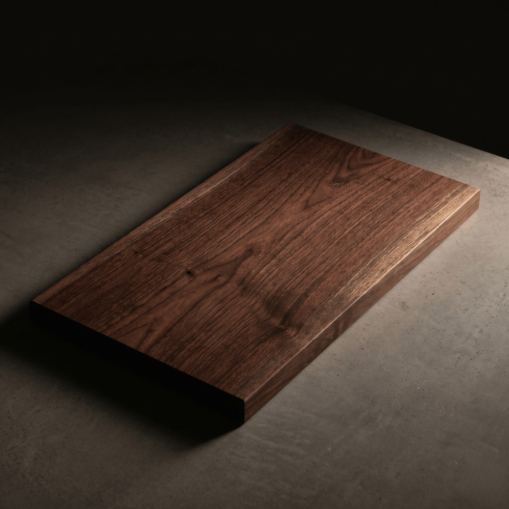 The Brook River Red Gum board, three-quarter view