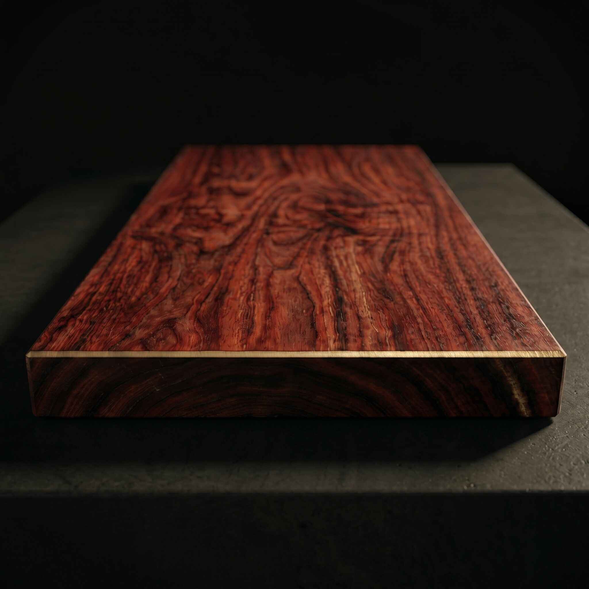 The River River Red Gum board, three-quarter view
