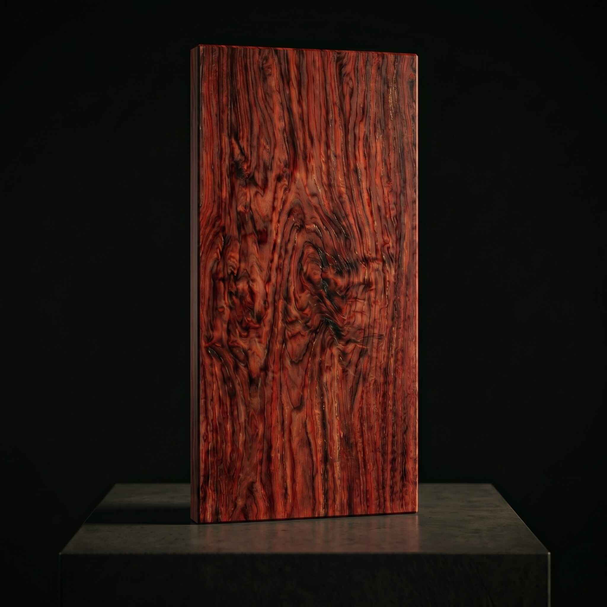 The River River Red Gum board edge profile showing 30mm thickness