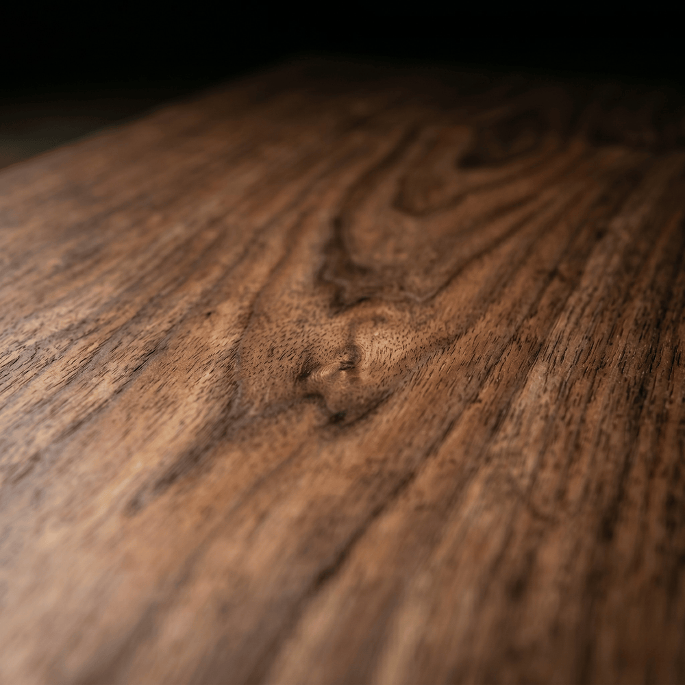 Macro of River Red Gum grain on The Stream board