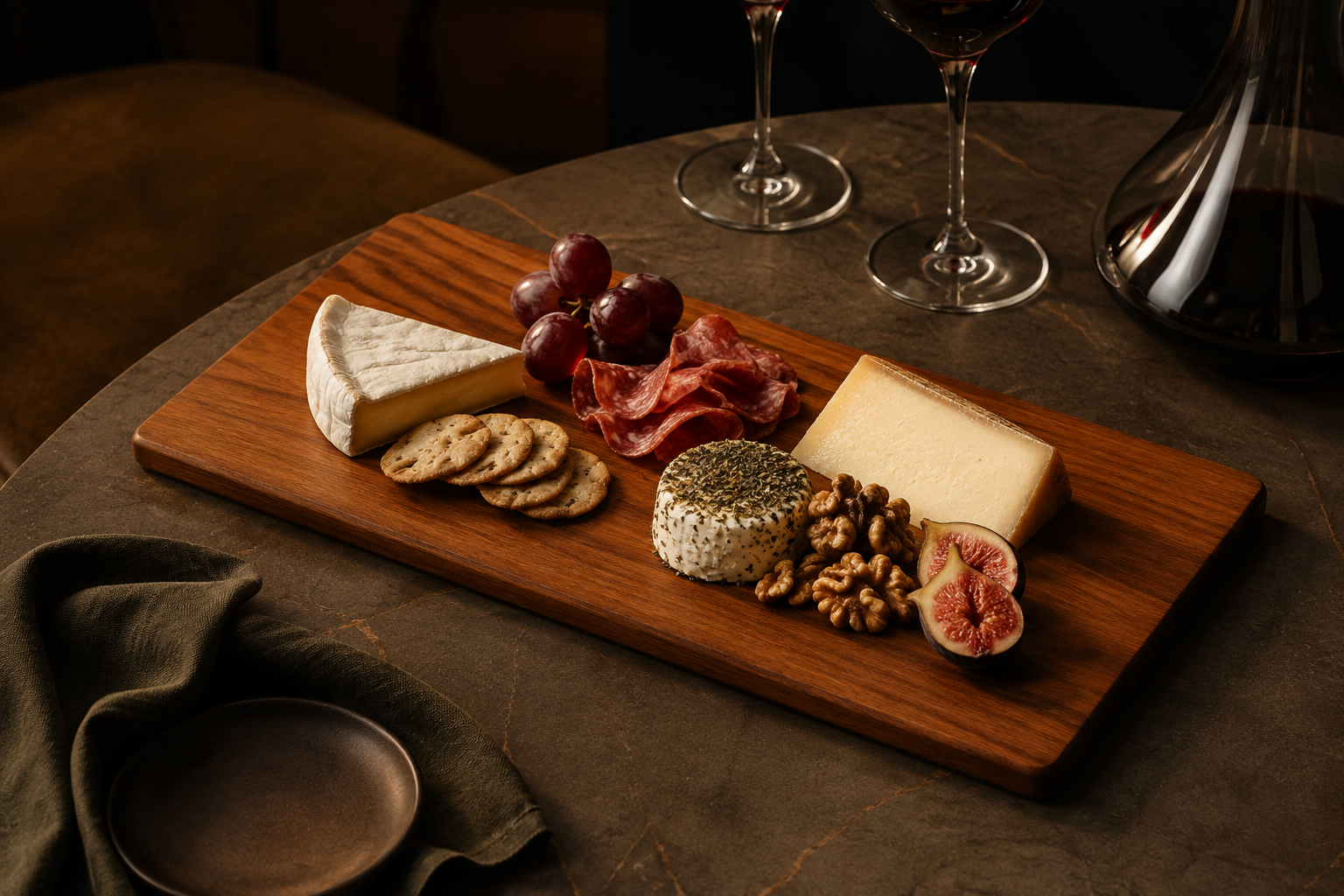 The Spring Australian Red Box presentation board styled for a shared table setting